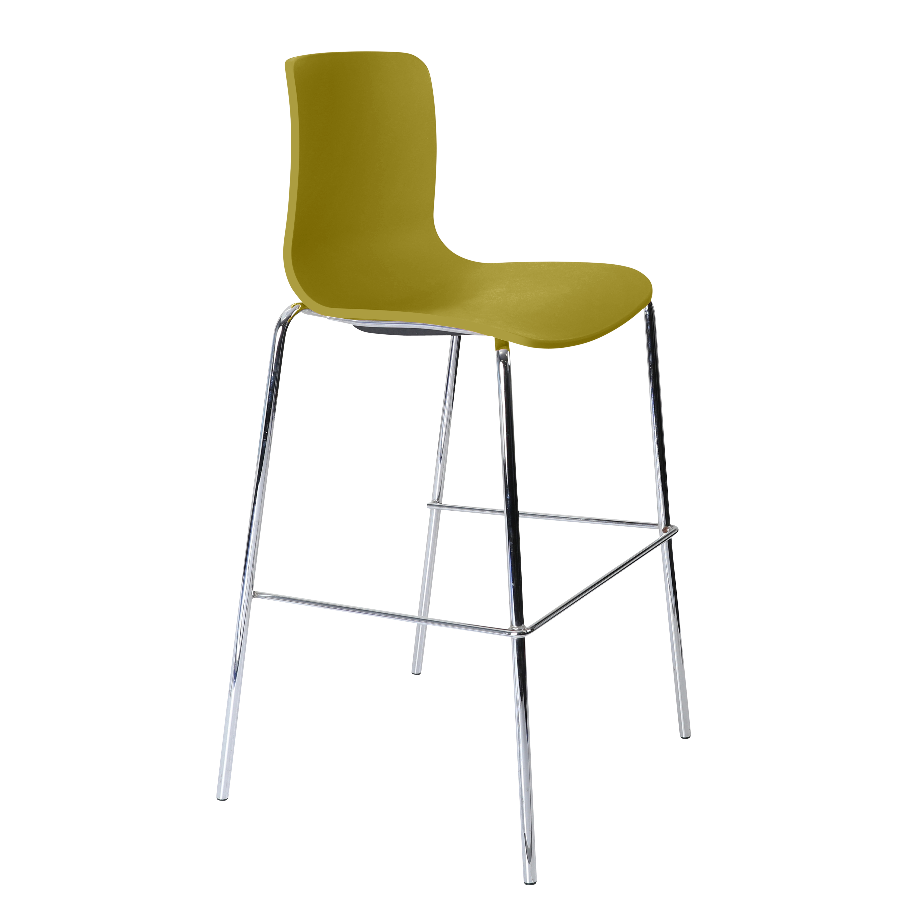 Acti Stool (Mustard / 4-leg High Barstool)